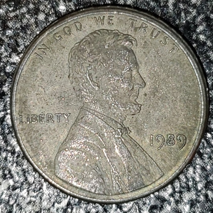 1989-Lincoln-Cent-Unusual-Finish